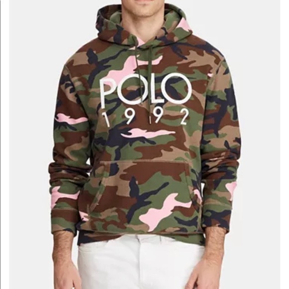 Polo Ralph Lauren 1992 Camouflage Hoodie Sweater - Picture 3 of 16